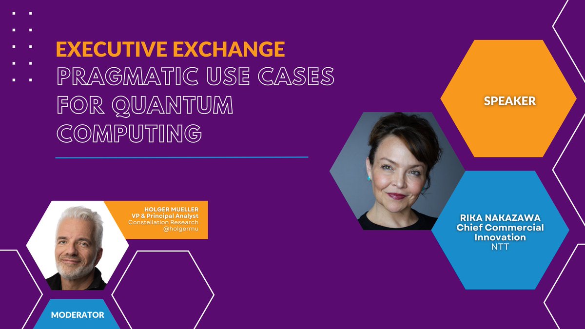 constellationr's tweet image. Quantum computing isn’t the future — it’s happening now. ⚛️ Pragmatic Use Cases for Quantum Computing at #CCE2025 - see how companies are using quantum to transform finance, supply chains, medicine, and more. zurl.co/6I8j7 #QuantumComputing #Innovation #FutureOfWork…