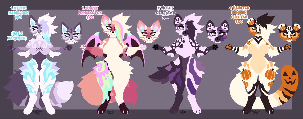 Spooky and Cute Adopt batch! 🎃🖤

Info in thread💜