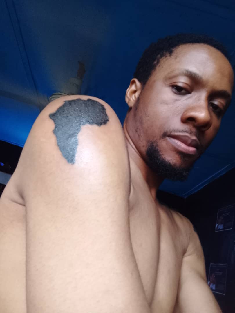 New artwork &amp; new tattoos.🇳🇬🙏💯📌