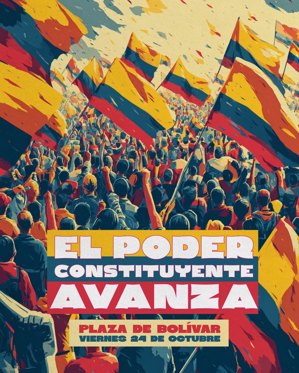 Solo el pueblo salva al pueblo.

Nos vemos este viernes 24 de octubre en la Plaza de Bolivar de Bogotá.