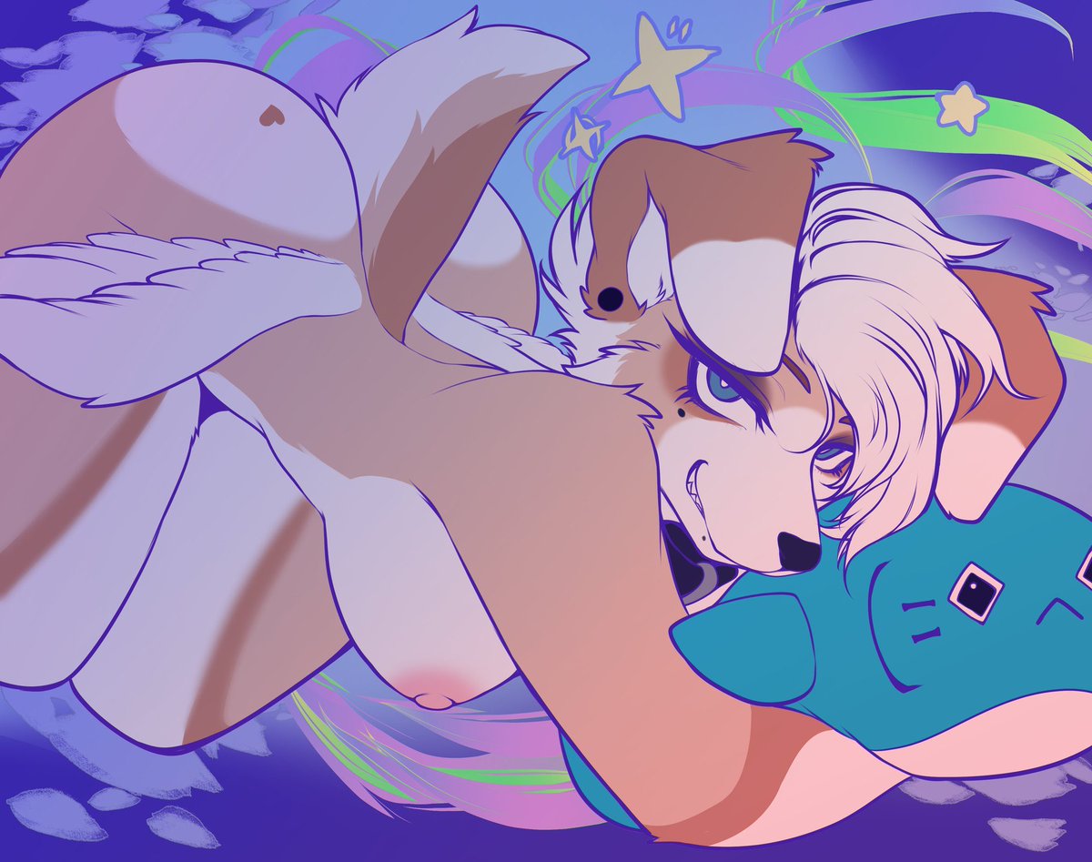 My part of an art trade with <a href="/angeIcakes_/">brandy💕🔞</a> !