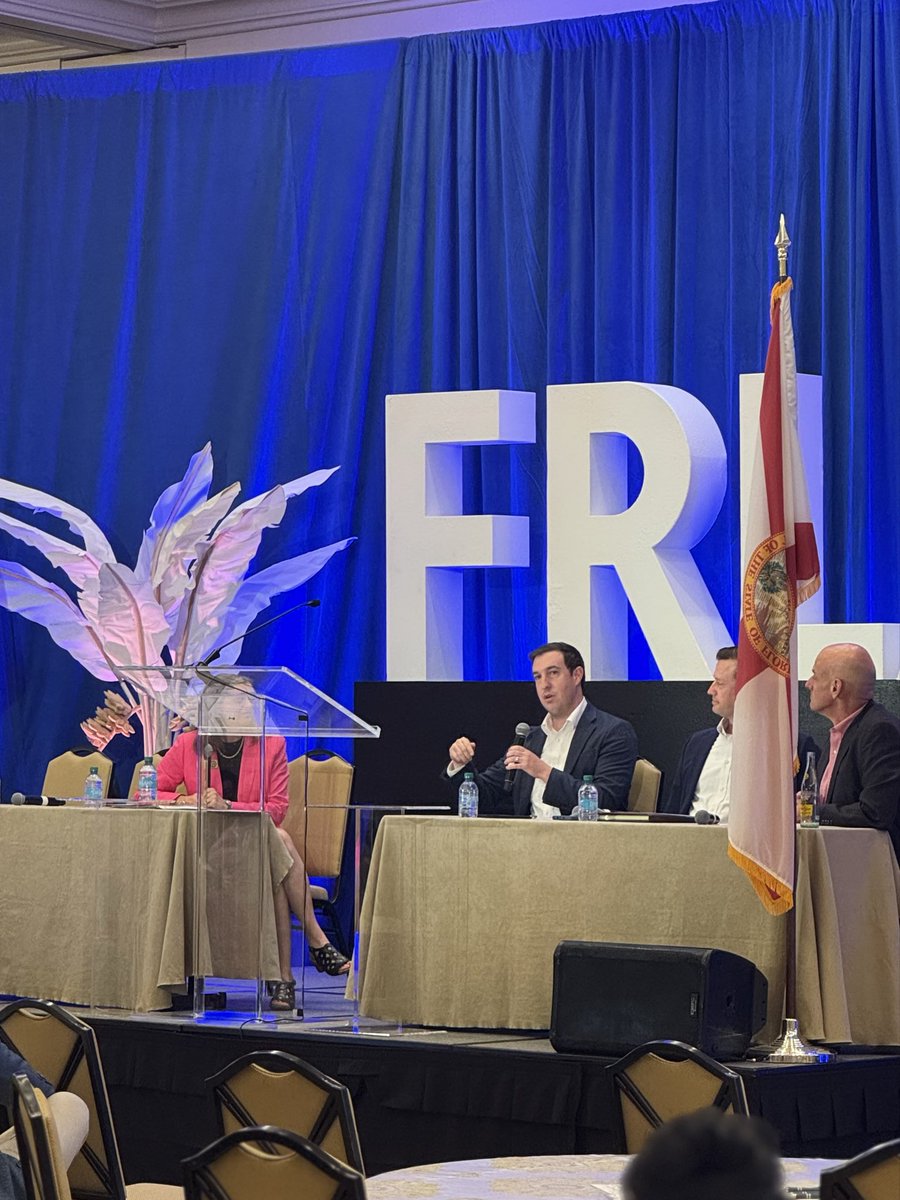 Great to hear from <a href="/FloridaDBPR/">Florida DBPR</a> Secretary Melanie Griffin, <a href="/VISITFLORIDA/">VISIT FLORIDA</a> CEO Bryan Griffin, <a href="/FLACommerce/">FloridaCommerce</a> Dep. Secretary of Economic Development, Jason Mahon, and Destinations Florida Exec. Director, Robert Skrob, at the 2025 FRLA Fall Board Meeting!