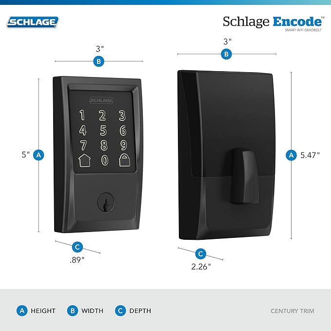 afridie_i's tweet image. Schlage Encode Smart WiFi Deadbolt Lock for Front Door - Keyless Entry with App or Touchscreen - Works with Alexa, Hey Google, & Airbnb - Create Codes for Guests - Matte Black
amzn.to/4o4DrZX
#Schlage #Encode #Smart #WiFi #Deadbolt #Lock #for #Front #Door - #Keyless #Entr