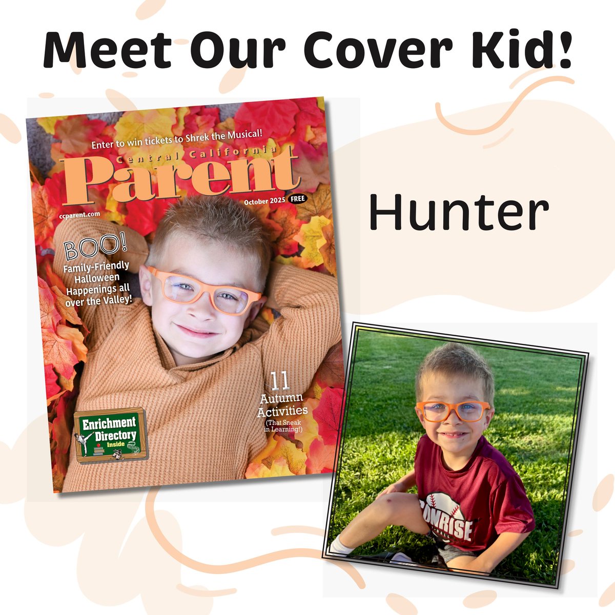 Meet our Cover Kid, Hunter! Hunter is 4 years old and full of personality! He loves making people laugh with his silly sense of humor, and always has fun playing with his friends and older sister. Hunter brings joy and energy wherever he goes.