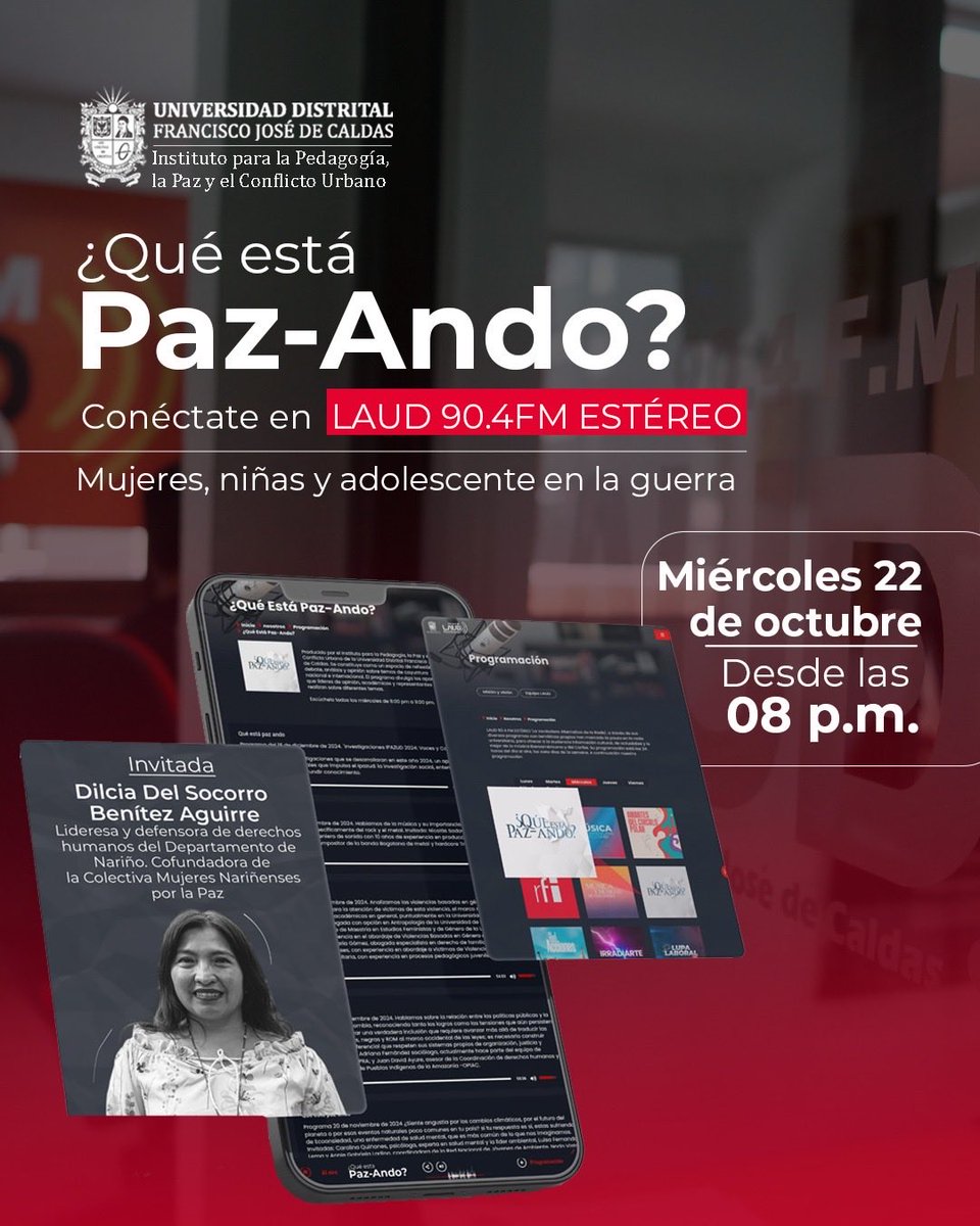#QuéEstáPazando | Mujeres, niñas y adolescente en la guerra. 

Exploremos qué ha sucedido con el Acuerdo de Paz y por qué hay alerta de recrudecimiento de la violencia contra las mujeres, las niñas y adolescentes en las regiones. <a href="/LaudEstereo/">LAUD ESTÉREO</a>