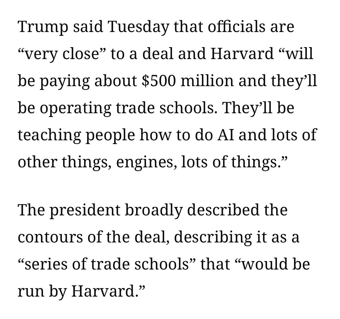 this btw is what they’ll be doing instead of education.
