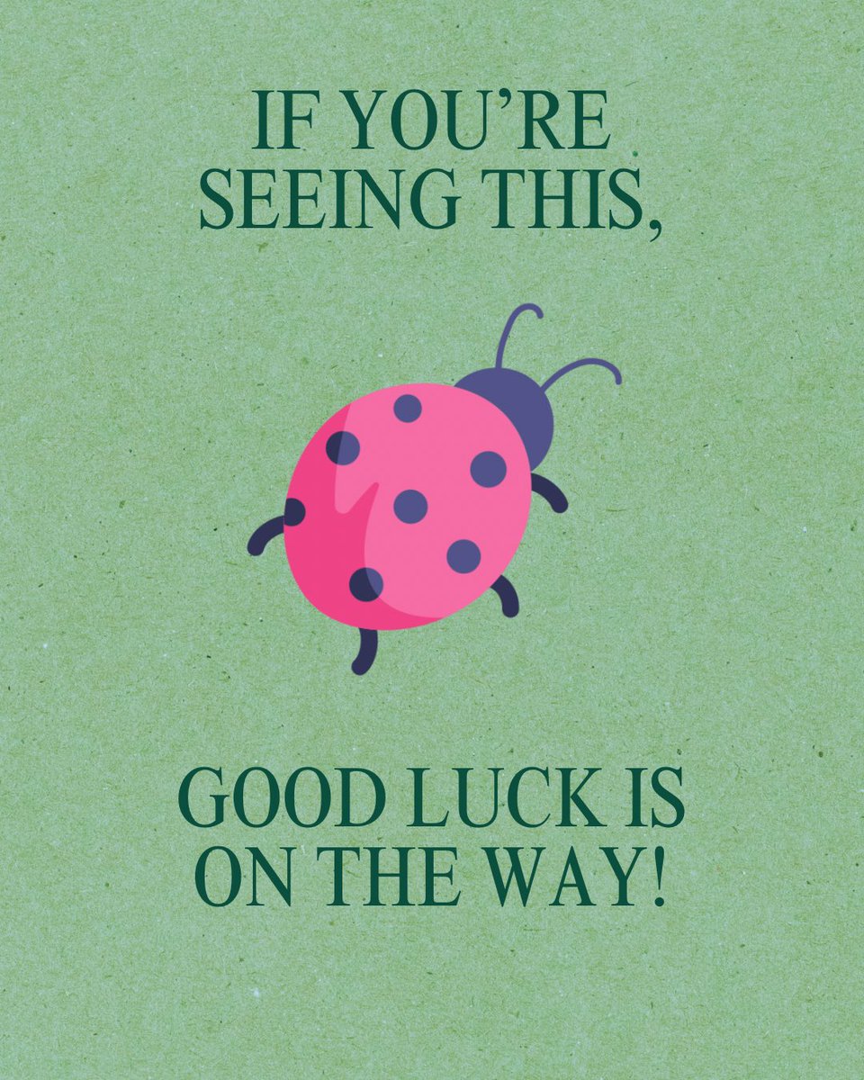Good luck is on the way! Claim it!