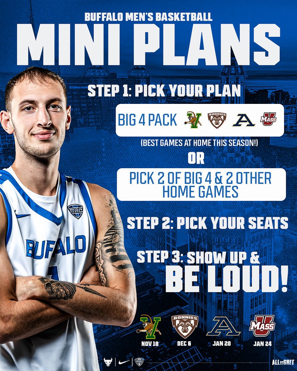 Don’t miss the best games in Alumni Arena! 🤘

Use the link to secure your seats: gofevo.com/flex-plan/UBMB…

#UBHornsUP #ALLinGRIT