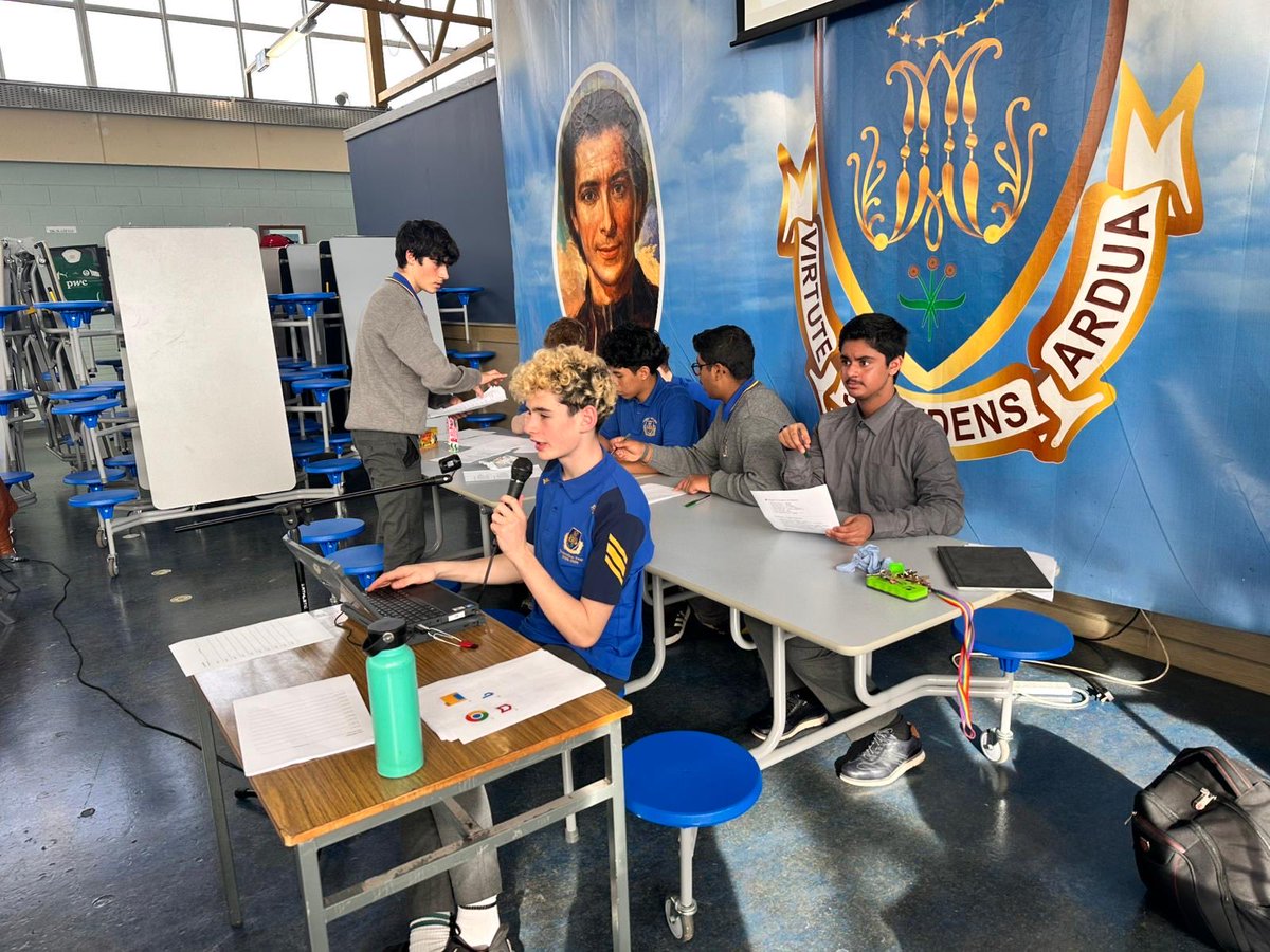 MaristAthlone's tweet image. Our First years took part in a table quiz today as part of #EUCodeWeek
Thanks to Ms. Boland & Mr. Egan for organising it & the
TY students who helped facilitate it.
Winning team - Matthew Fox, Luke Kolencheril, Oisin Kilcommons & Adam Chatterson @CodeWeekEU
