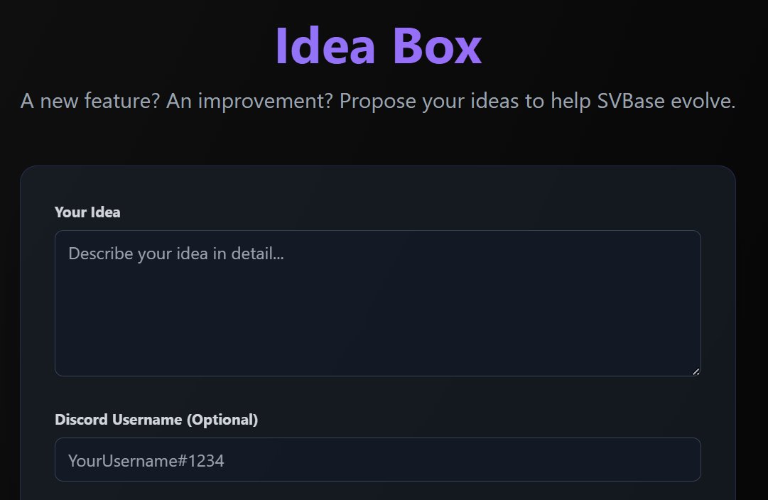 💬 Your ideas matter!

A new Suggestions page is now live — share your thoughts, ideas, and features you’d love to see on SVBase.

Just click on the lightbulb 💡

👉 Help shape the future of the platform!

<a href="/soccerverse/">Soccerverse</a>