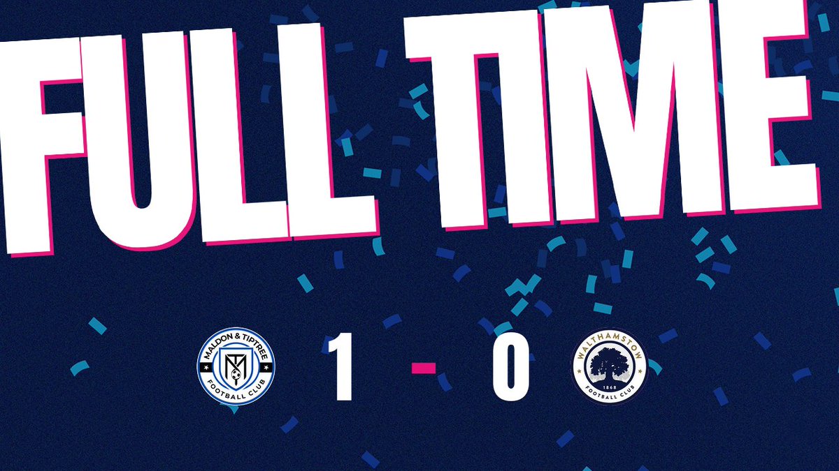 FULL-TIME: Maldon &amp; Tiptree 1-0 Walthamstow
