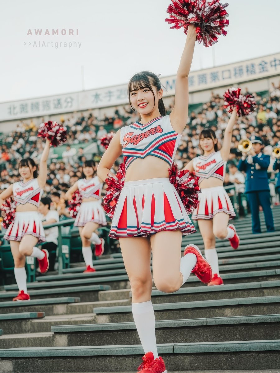 2022Awa's tweet image. 📢
#cheerleaders #aiportrait #aiphotography #aigravure #aigirl #photoshop #lightroom #photorealism #nanobanana #imagen4 #4K