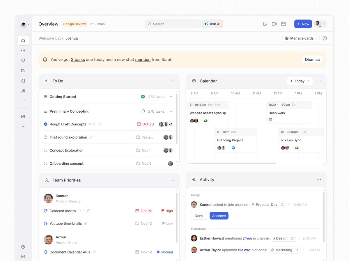 Ik_Joshuaaa's tweet image. 📷 4 Overview page / Project Management Dashboard