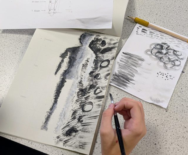 CroftonAcademy's tweet photo. 🎨 Wow Work Alert!
Miss McGee's Year 9 artists have been exploring mark making techniques, inspired by Anthony Gormley and their creations have inspired us! Incredible imagination and skill on display. #WowWork #ArtEducation #AnthonyGormleyInspired #WeAreCrofton https://t.co/BlsmeRmtvF