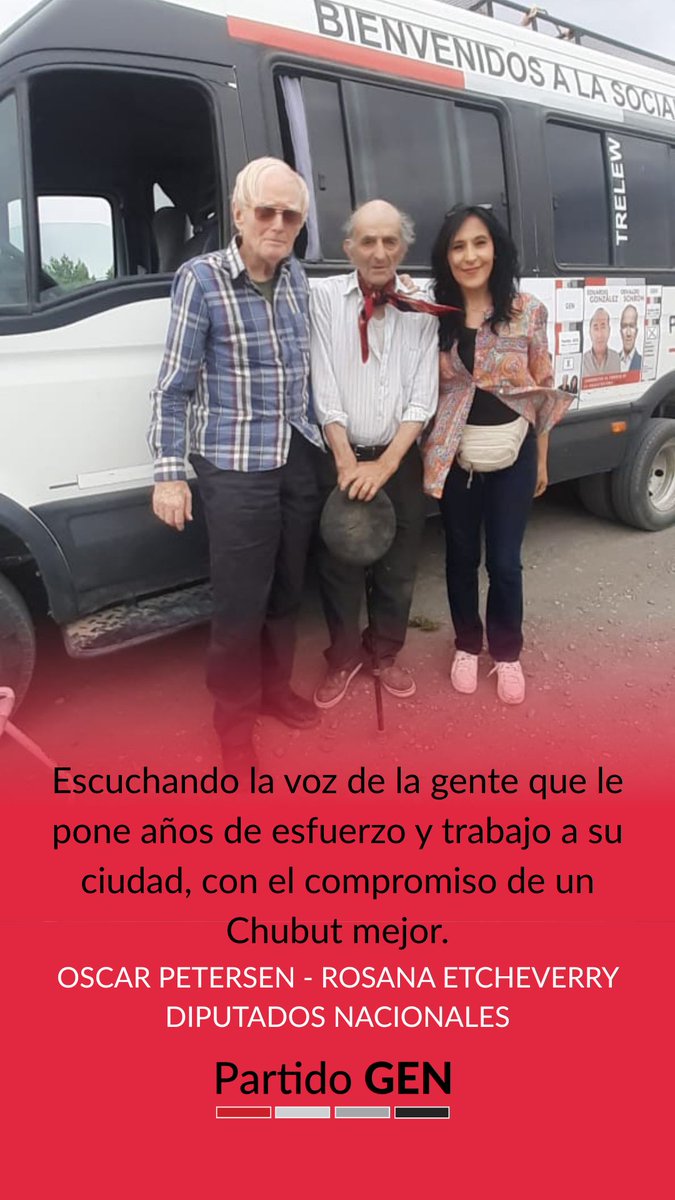 Dialogando y escuchando a quienes han trabajado y siguen trabajando en su localidad, con el compromiso de una ciudad mejor. Oscar Petersen y Rosana Etcheverry, en Gaiman,  candidatos a Diputados Nacionales, Partido GEN distrito Chubut.