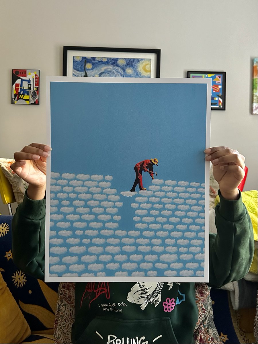 surrealistshay's tweet image. the artwork                      the print