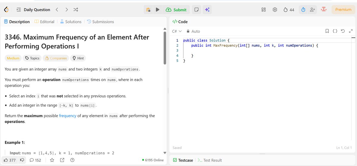 IntrovertTechi's tweet image. Day 17
POTD : 3346
 #DSA #LEETCODE #100DaysOfCode #100DayChallenge 
 #String #Arrays