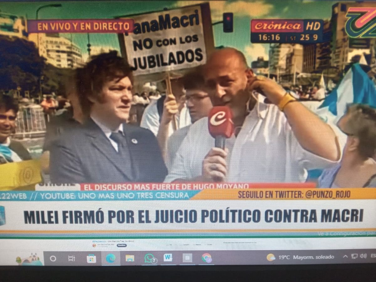 “Los enojaditos de Macri permitieron que volviera el kirchnerismo, que decían que eran moderados y volvían mejores...” (Javier "#CARARROTA" Milei).
