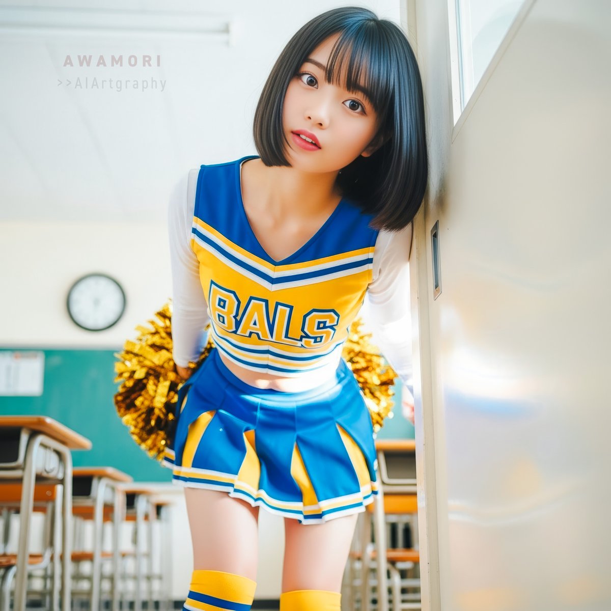 2022Awa's tweet image. 📢
#cheerleaders #aiportrait #aiphotography #aigravure #aigirl #photoshop #lightroom #photorealism #nanobanana #imagen4 #4K