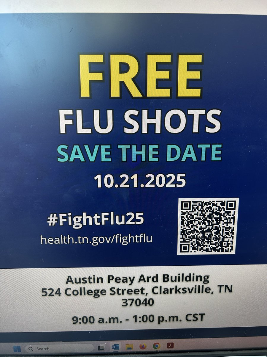 Fight the flu today! 
FREE shots at APSU ARDs building from 9-1:00. 💉💉💉
.
SON students working their magic for all 🎉🩺🎩.