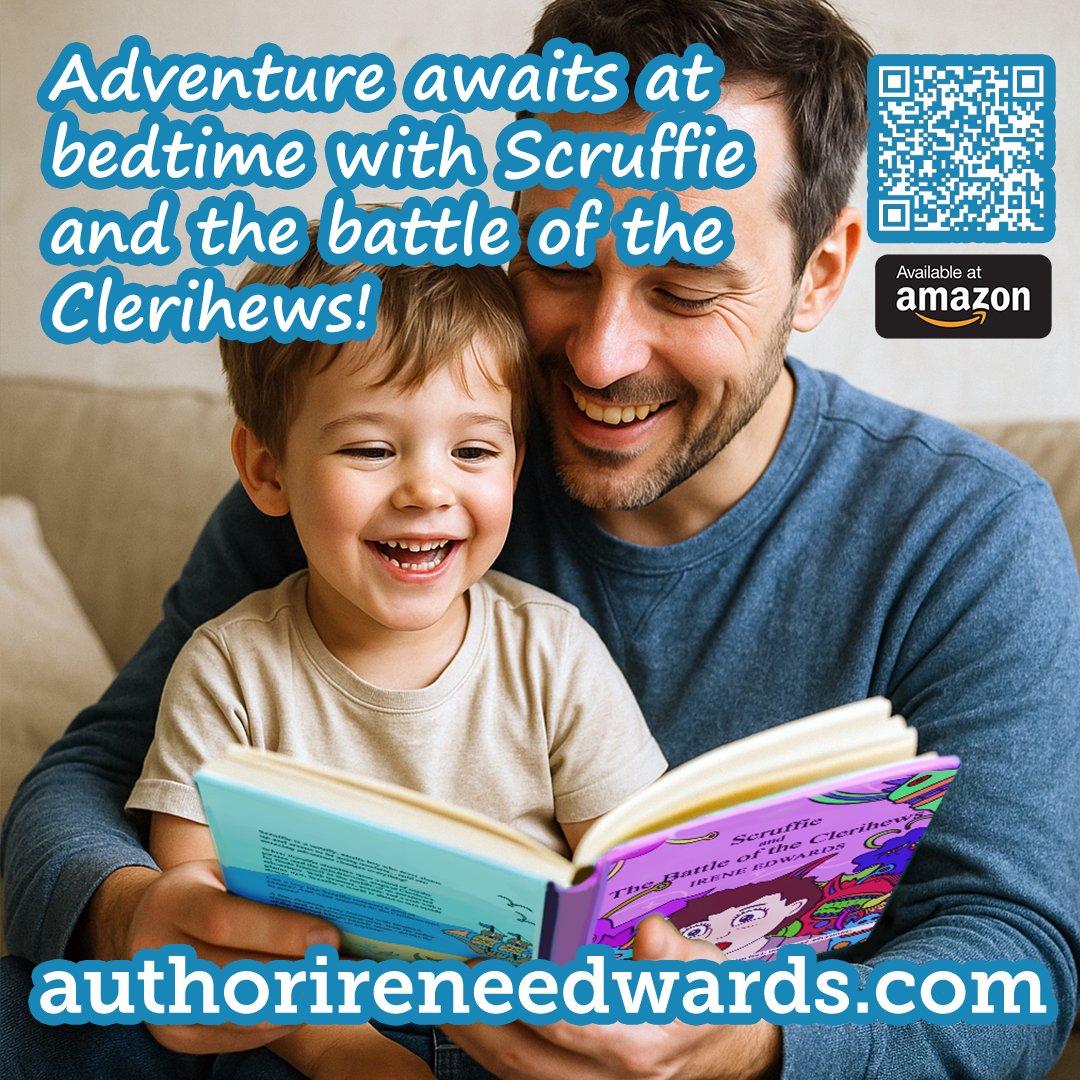 IreneEd77865554's tweet image. 🏴‍☠️🪄🦀 Scruffie and the Battle of the Clerihews! A rhyming tale full of treasure, trouble &amp;amp; heartwarming twists.
Perfect for reading aloud with your little adventurer. 💫📚

amazon.co.uk/Scruffie-Battl…

#kidsbooks #readingforkids #bedtimestories #indieauthors #AuthorLife #awardwinner