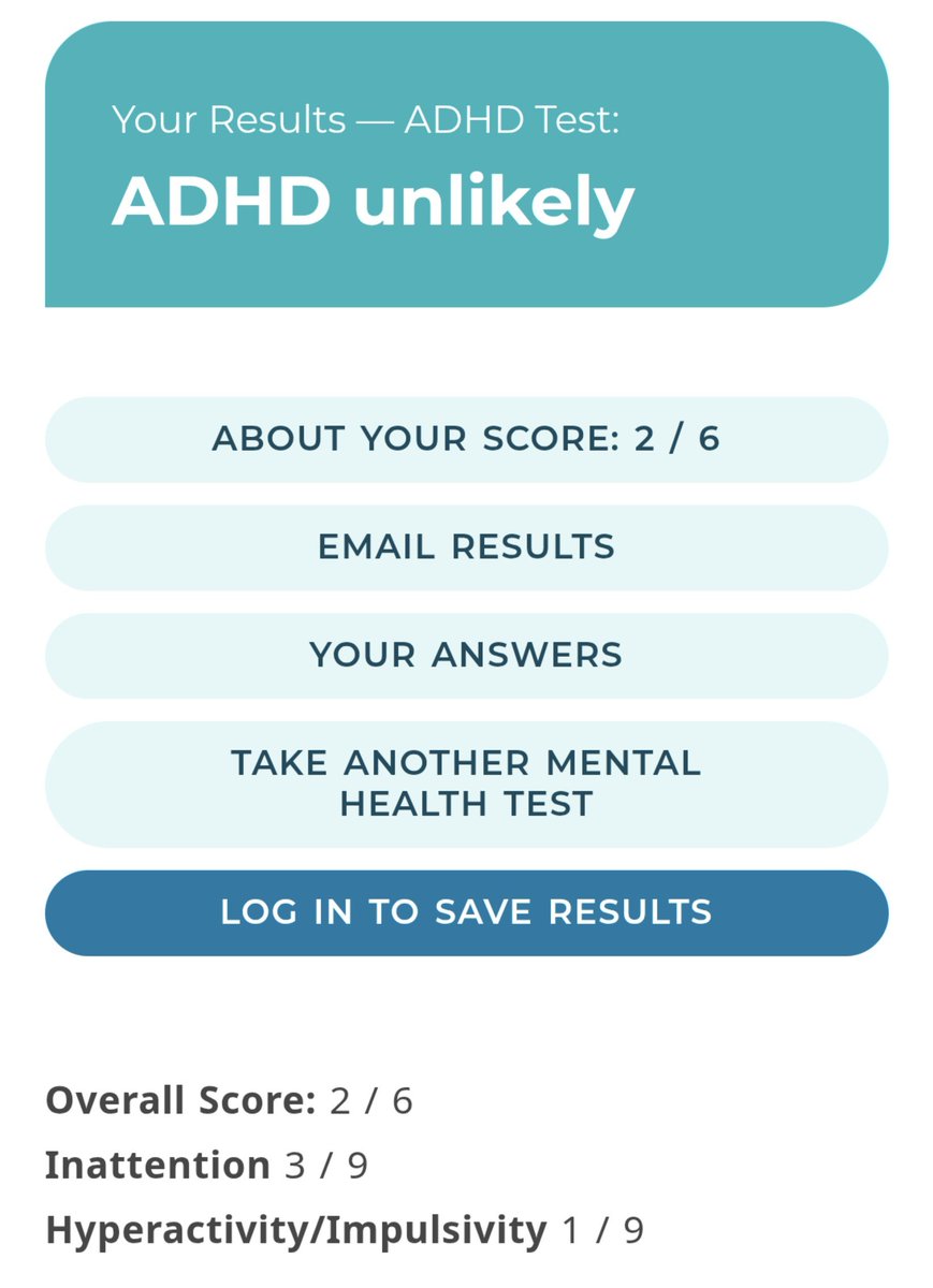 Iklanku muncul tiba2 soal ADHD terus buset. Sampai penasaran terus coba2 test. Algoritma iklan konyol bikin serem aja.