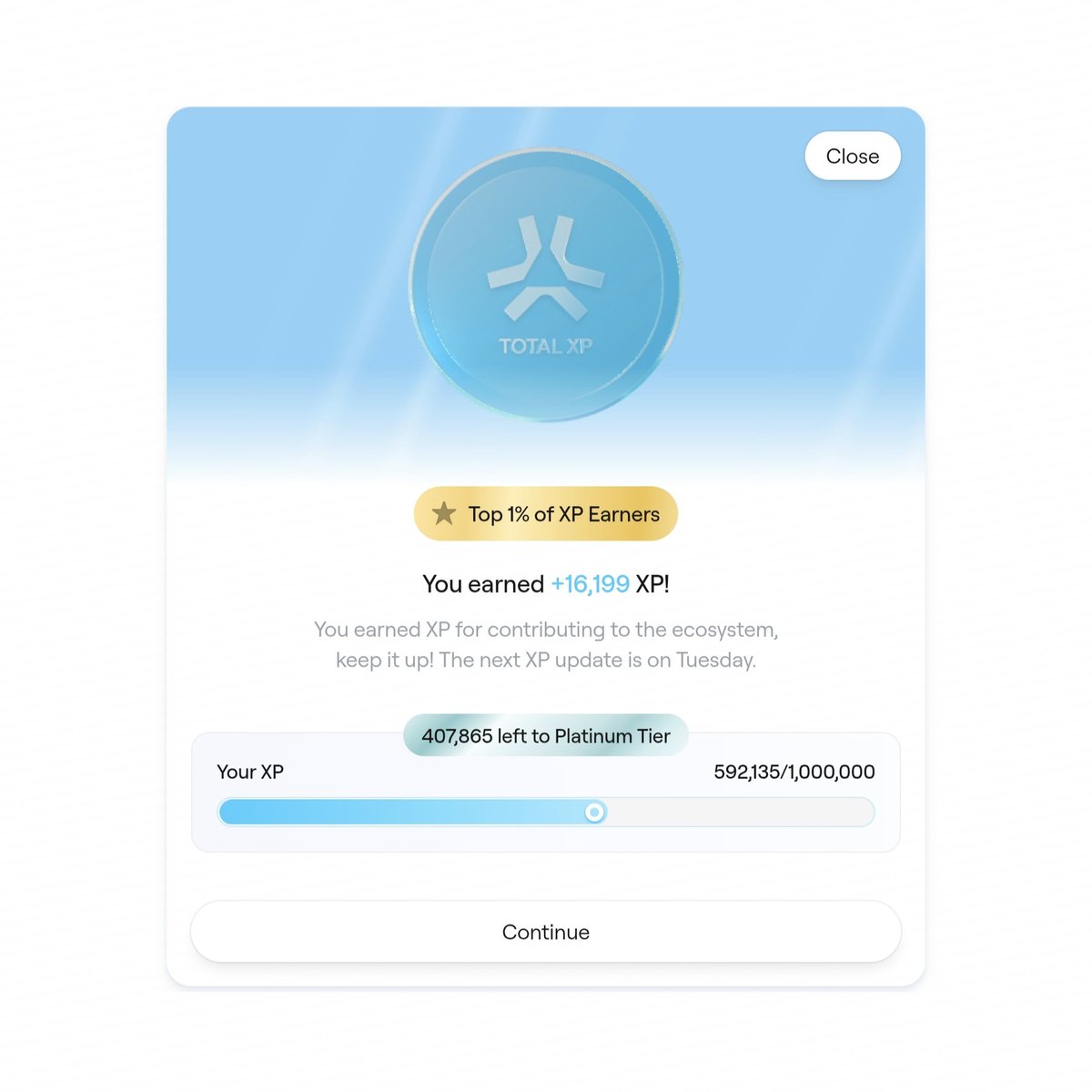 Pumpy_____'s tweet image. Gmabs everyone ☕

XP Day Madness on @abstractchain ✳️

Earned 16,199 XP today 🚂

And you ? How much XP did you get ? 🧐