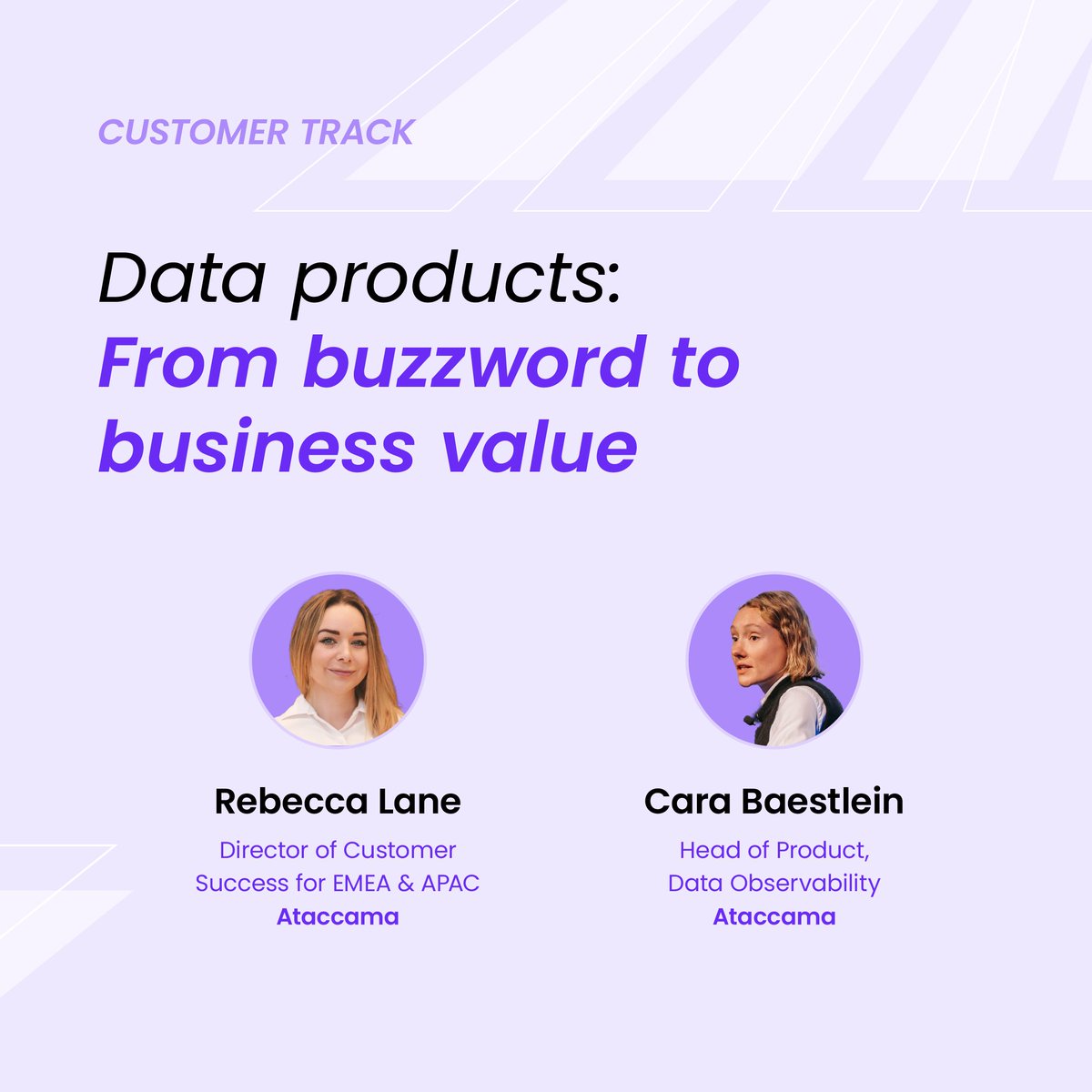 ataccama's tweet image. From #agenticAI and #datagovernance to #datatrust, #dataquality, and #business impact — the agenda is packed with sessions to inspire, challenge, and empower. 💡