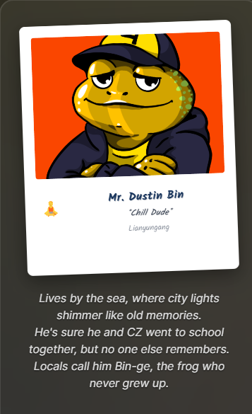 Do you remember Dustin Bin from your school <a href="/cz_binance/">CZ 🔶 BNB</a> ?
