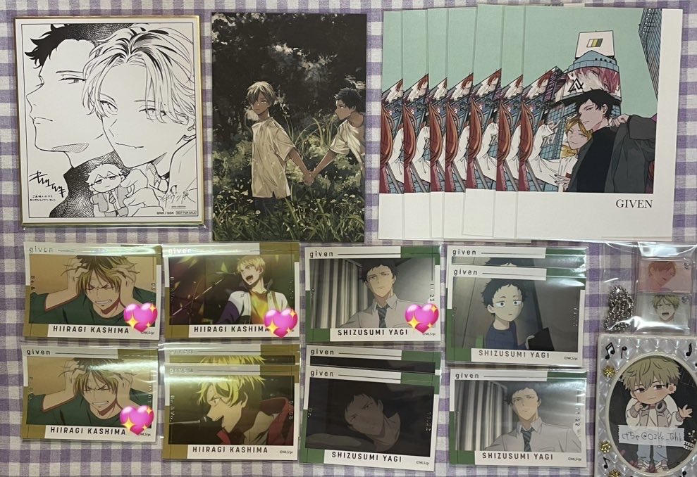 在庫ラスト ギヴン展 香港 色紙 セット けちゃ on X: 