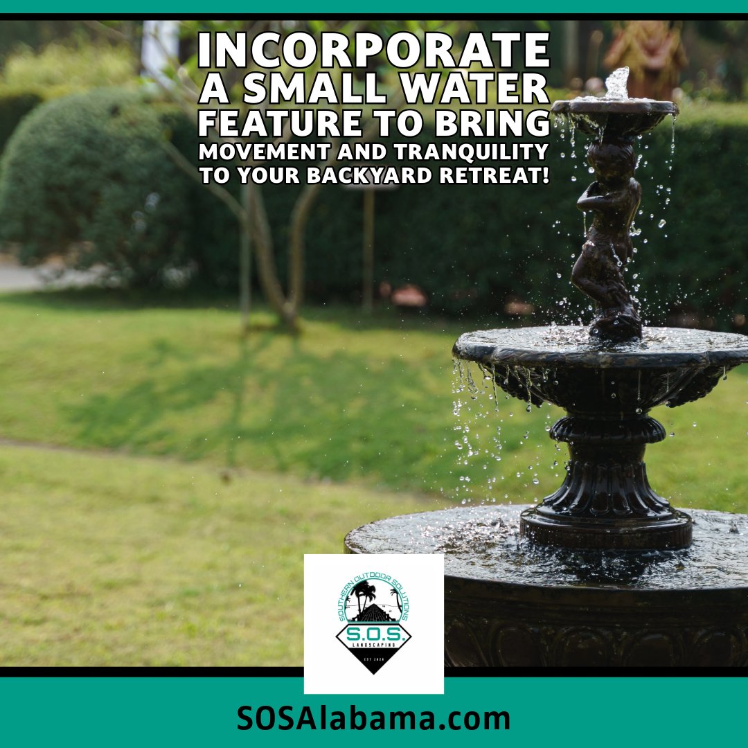 SOSLandscaper's tweet image. 💧 Incorporate a small water feature to bring movement and tranquility to your backyard retreat!

The Best Hardscaping Design in Fairhope: sosalabama.com

✨ We design soothing spaces that blend elegance with relaxation.

#BackyardOasis #WaterFeatureDesign #Ou...