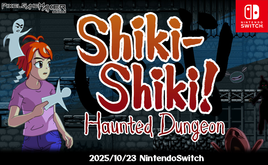 It is the year 199X, summer, and trainee ghost hunter Shiki only has her paper shiki-gami to defend against the otherworld invading a high-rise apartment building! Find out what happens in Shiki-Shiki! Haunted Dungeon, releasing Oct. 23 on Switch #eShop!
#PGMMV #indiegame
