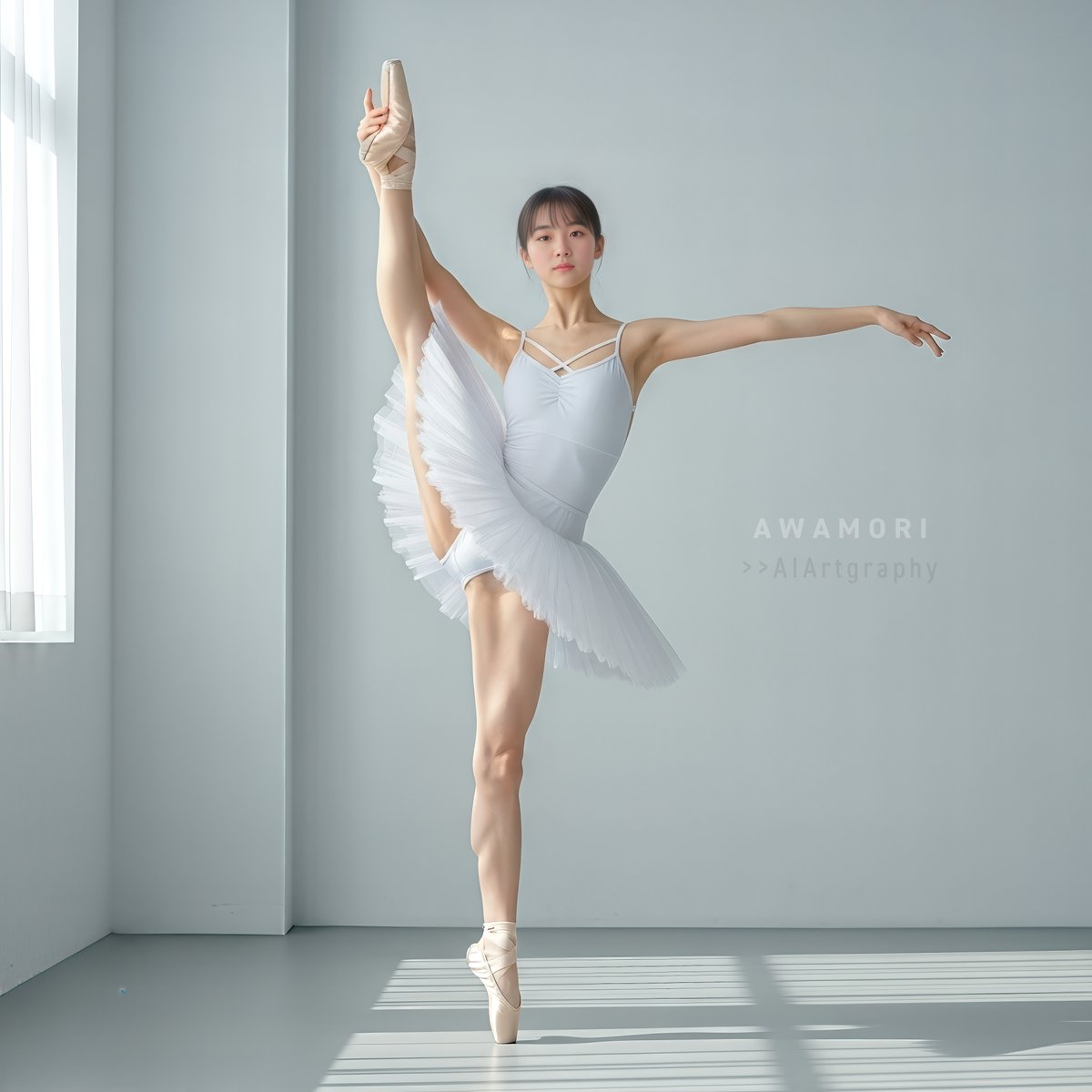 2022Awa's tweet image. 🩰
#ballet #aiportrait #aiphotography #aigravure #aigirl #photoshop #lightroom #photorealism #firefly #nanobanana #imagen4 #4K