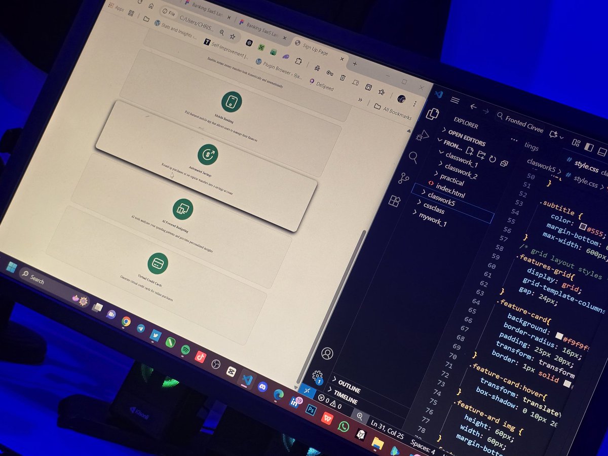 teres_eth's tweet image. I've been busy all through today,however, I am making sure to document my full stack developer journey
* Today, I successfully built a responsive page using Html and advanced CSS
Hoping that one day I would be able to contribute to @Alignerz_ Development either as a frotnd or…
