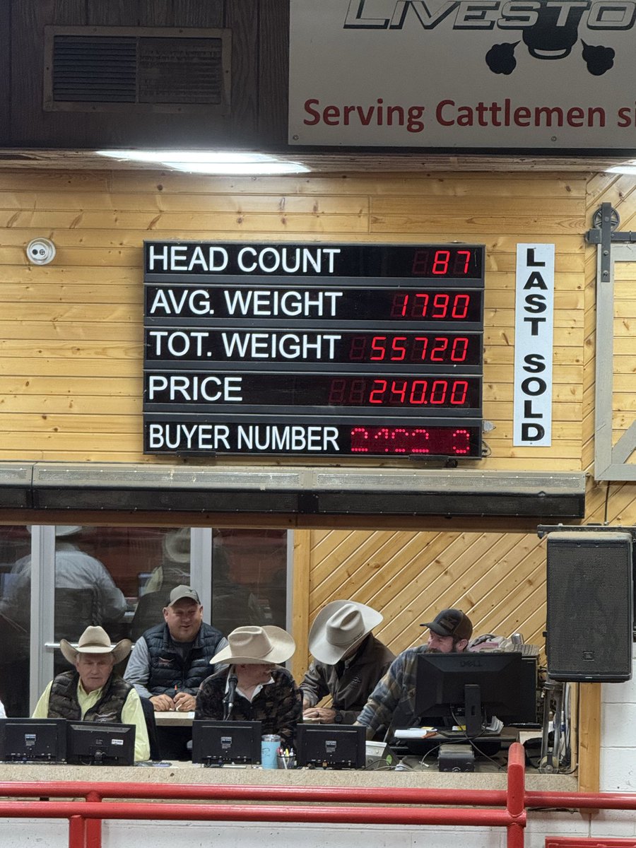 TheHotBarn's tweet image. That’s almost 4,300 per head! Fat cattle market is still HOT at Stockmens in Yankton SD!
