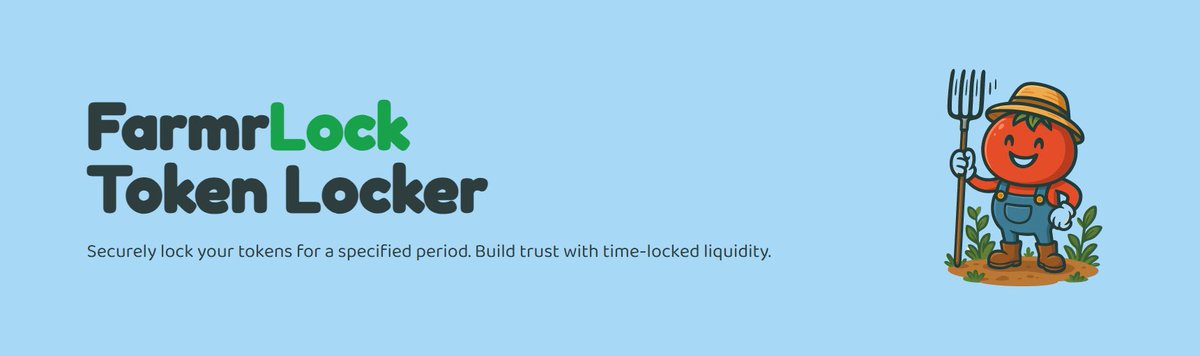 The WAIT IS OVERRRRR! 

FarmrLock is LIVE 🔒

the safest way to lock your lp or tokens on <a href="/BLOCX_TECH/">BLOCX. (Official)</a> — no gimmicks, no custody, no bs.
boost trust, deter rugs, show transparency.

Try now 👉 farmrlock.farmrswap.farm

powered by farmrswap 🍅