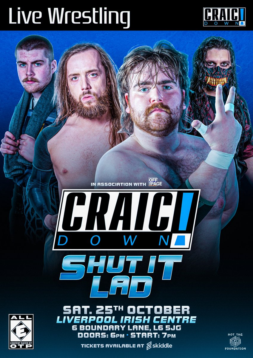 We are down to just 30 tickets left for Craicdown: Shut It Lad at <a href="/LiverpoolIC/">Liverpool Irish Centre</a> on Saturday 25th October!

With five days left we are fully anticipating a sellout!

Get yours now before they're gone: skiddle.com/whats-on/Liver…