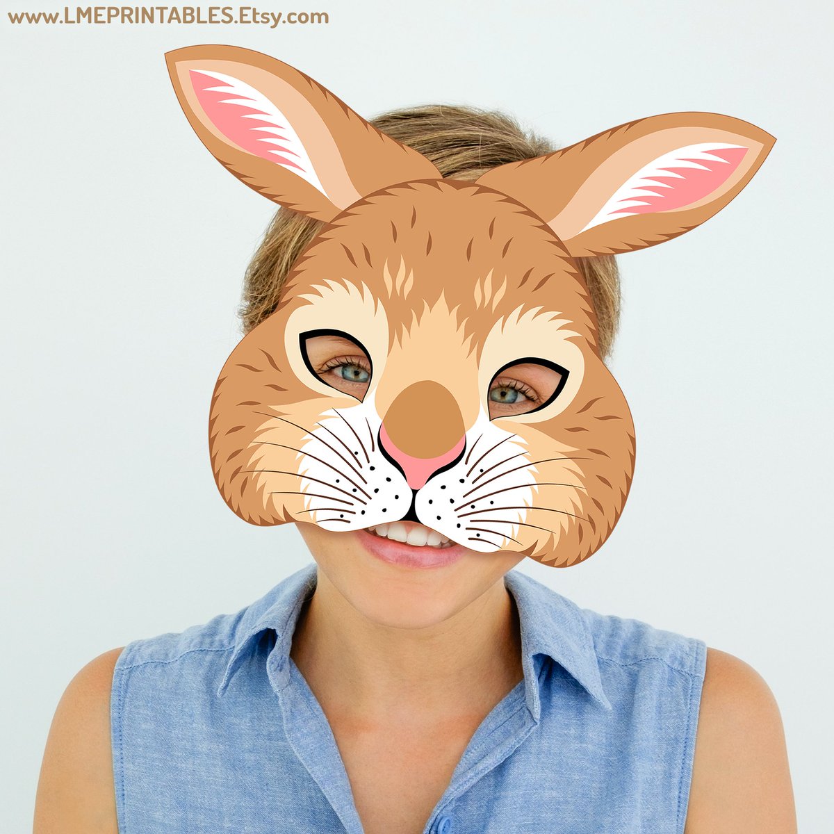 lmeprintables's tweet image. Rabbit Printable Mask Hare Costume Forest Bunny Easter Halloween Brown Farm Activity Animal Party Favor Woodland Birthday Carnival Adult Kid etsy.me/4hmvLQd via @Etsy #rabbitmask #rabbitcostume #forestanimalmasks #halloween2025 #halloweenmasks #diywoodlandparty #bunnymask