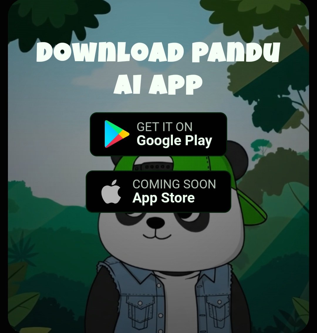Pandupandas's tweet image. We&apos;ve added the Play Store button for the Pandu AI Friend app on our website! 

Download it now at: pandupandas.com.