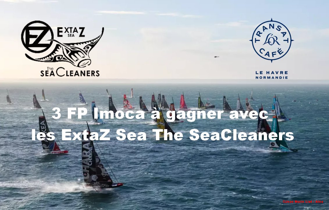 ExtazSea's tweet image. ⚠️ ~~~ EZ | Concours ~~~ ⚠️ 

Gagnez 3 Full Pack avec le Skin exclusif ExtaZ Sea - The SeaCleaners pour la TRANSAT CAFÉ L’OR, en catégorie Imoca ! 🔥