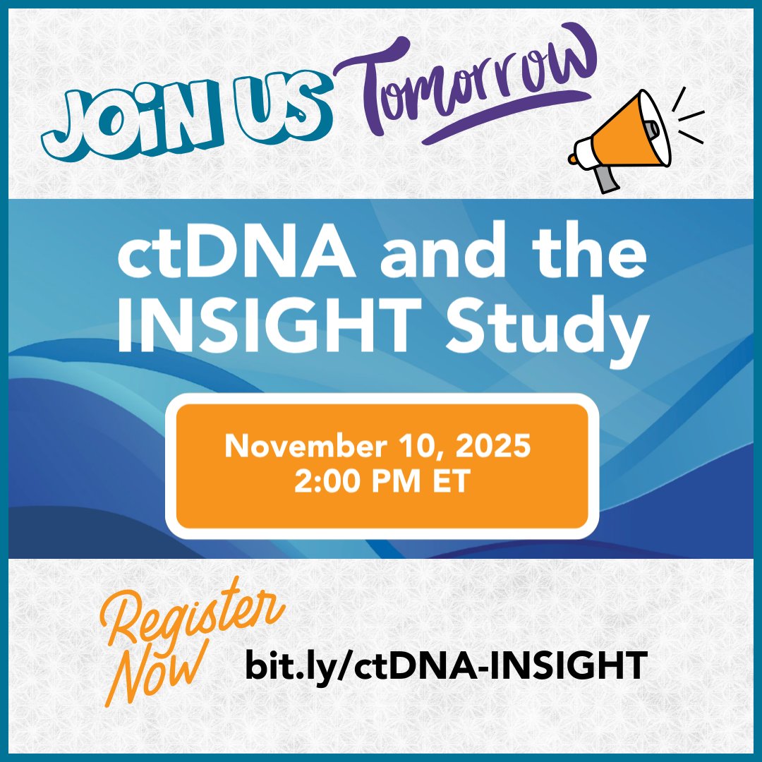Liferaftgroup's tweet photo. Happening tomorrow! Don’t miss this deep dive into how #ctDNA is transforming #GIST care with insights from Dr. Jonathan Trent &amp; Denisse Evans. https://t.co/BWzr9ImtYj 
#GISTEducation #INSIGHTStudy https://t.co/4qJqomokGe