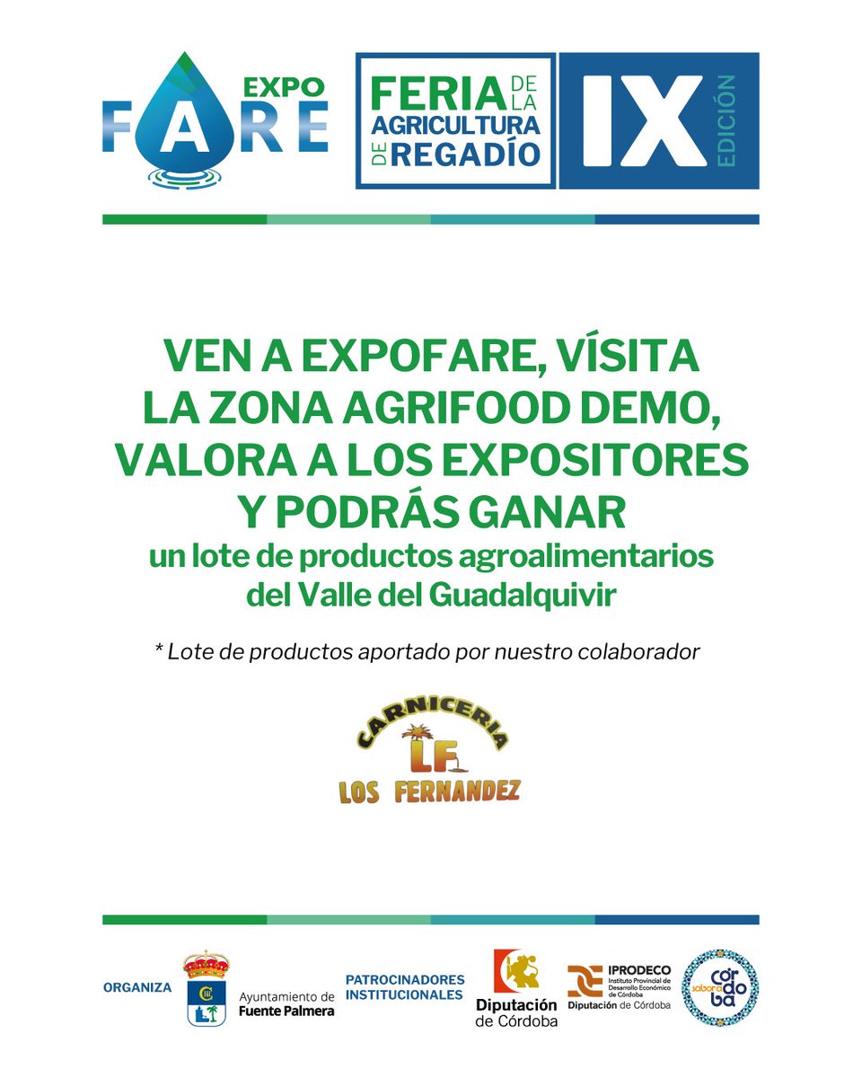 🍴 Agrifood Demo: experiencias en vivo

Viernes 24 y sábado 25: showcookings, catas y charlas con profesionales de la zona.

Inscríbete aquí: expofare.es/inscripcion