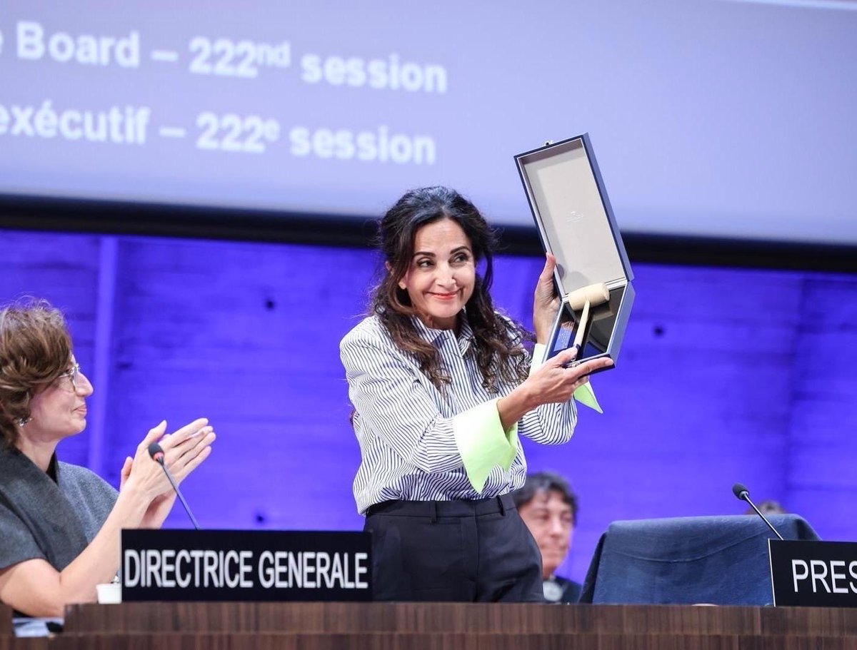 Chairperson of the Executive Board of UNESCO tweet media