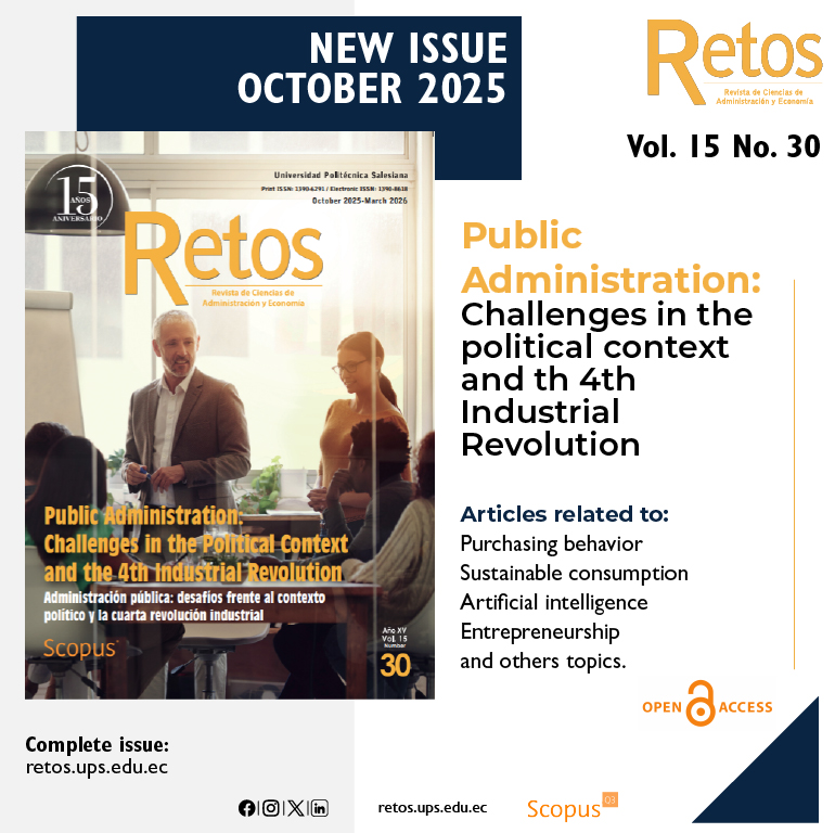 👏🏼🎉Vol. 14 No. 30 entitled: “#PUBLICADMINISTRATION: CHALLENGES IN THE POLITICAL CONTEXT AND THE 4TH #INDUSTRIALREVOLUTION”, October 2025-March 2026 edition.
⬇️Full issue: https#publicadministration ec/index.php/retos/issue/view/244
#RetosJournal #economy #administration #AI