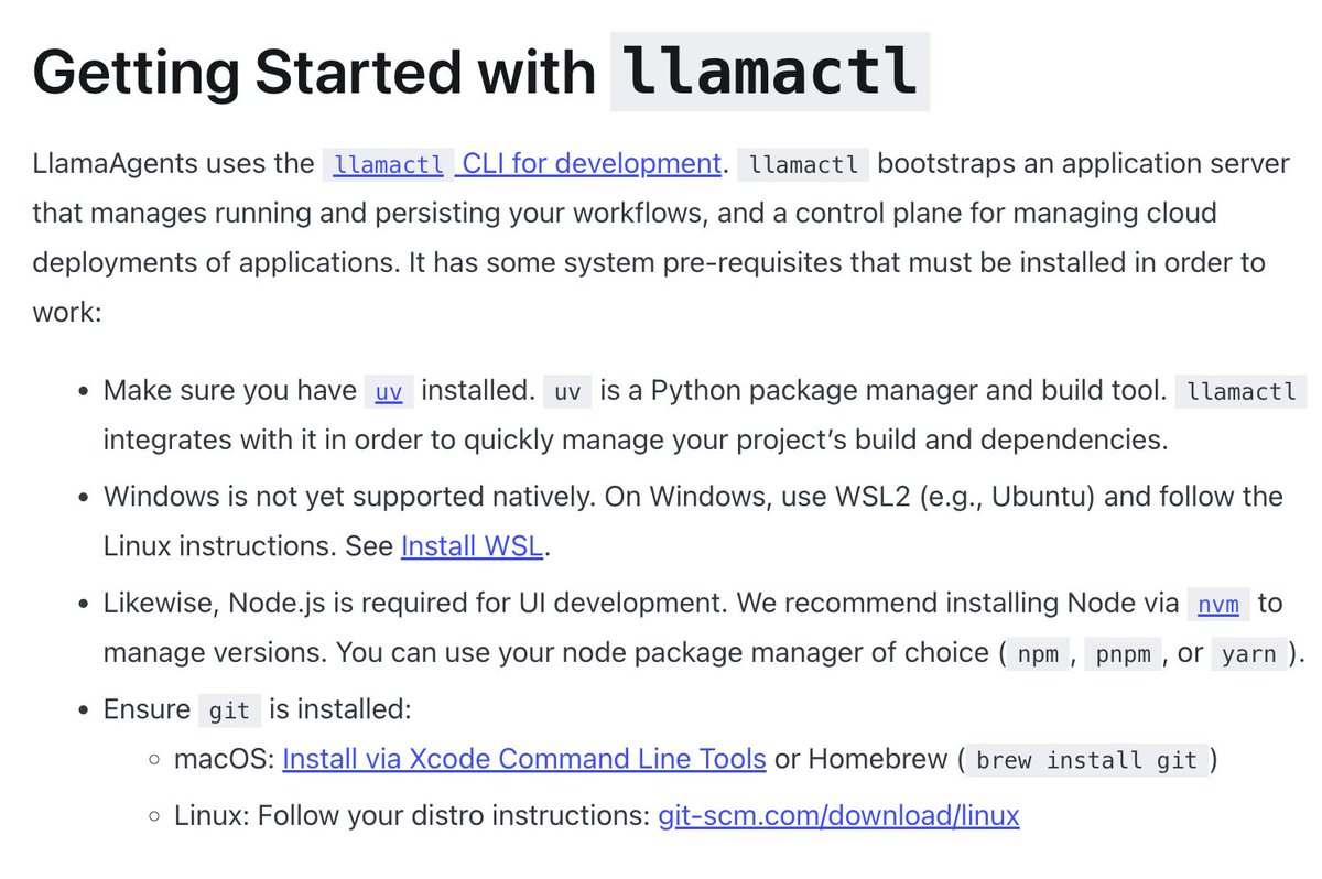 llama_index's tweet image. Build and serve LlamaAgents locally with llamactl - our CLI tool for creating, testing, and shipping LlamaAgents - built on top of LlamaIndex Workflows
Get your workflow-driven agents running in minutes with these powerful features:
🚀 Initialize projects from templates with…