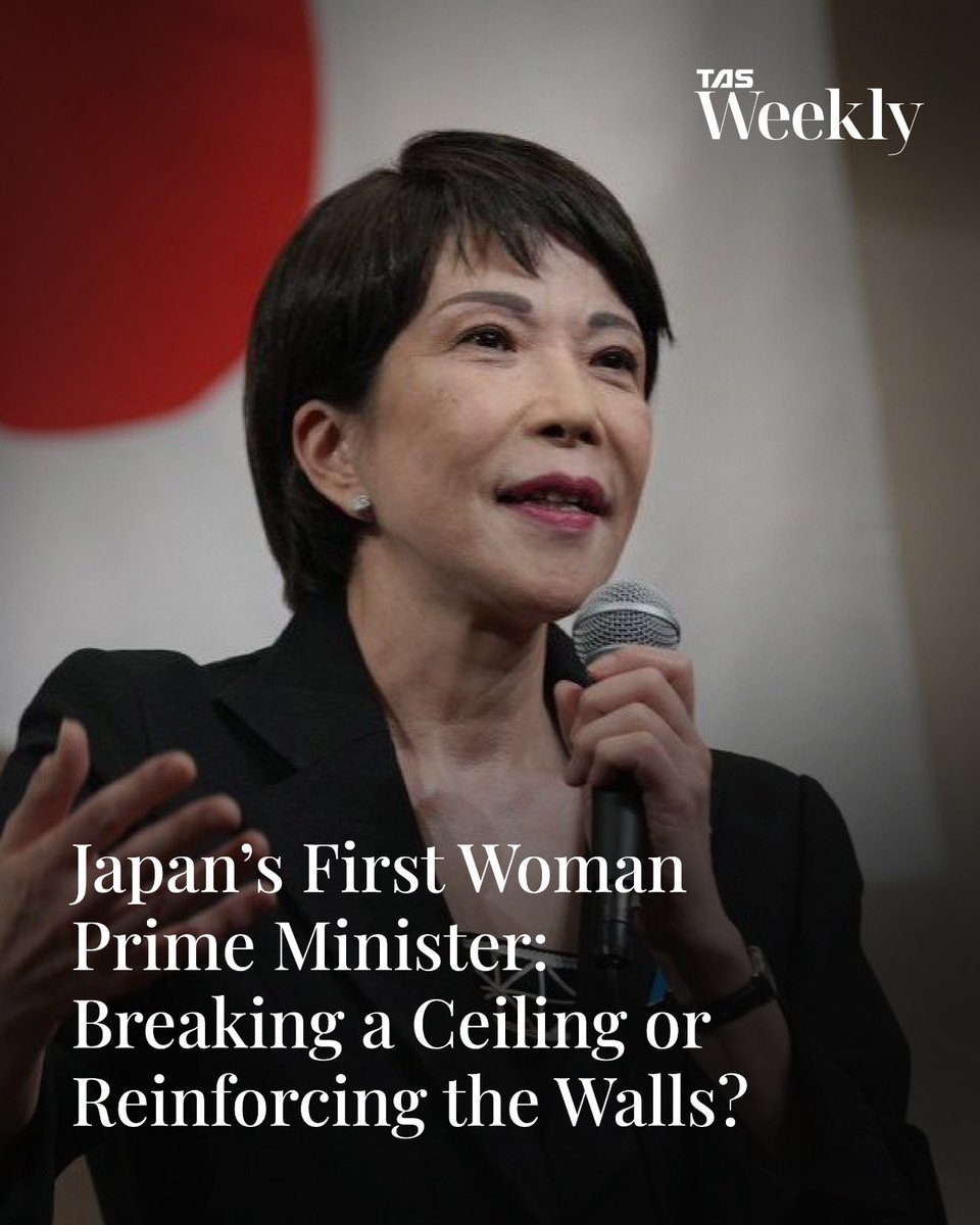arabian_stories's tweet photo. Sanae Takaichi’s historic rise shatters Japan’s political glass ceiling while her conservative record raises questions about whether real change has truly begun.
#TASWeekly
Read full article here : https://t.co/kPTVDMjMb7 https://t.co/mNdgphIQuk