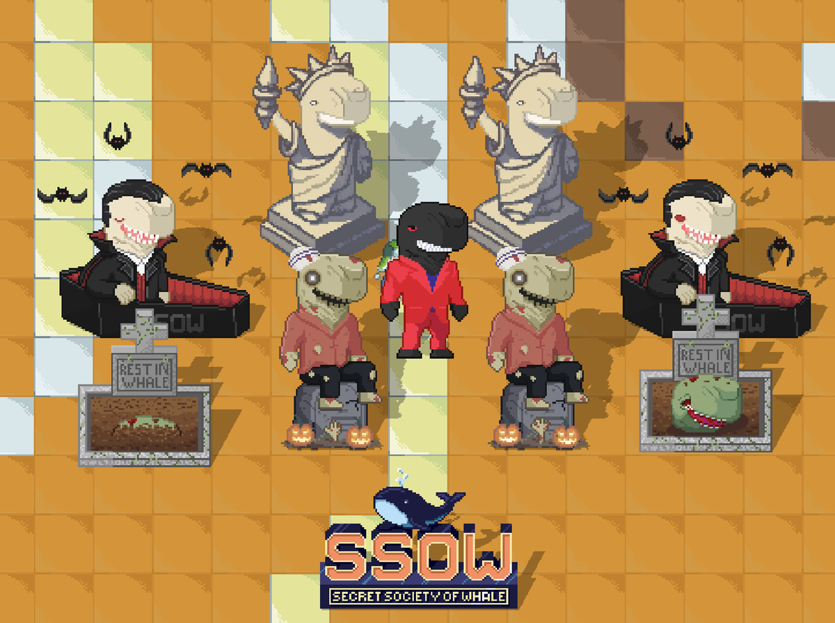 Four new <a href="/pixels_online/">Pixels</a> UGCs are now available to the <a href="/SSofWhales/">Secret Society of Whales 🐋</a> community!! 

They will be given out at our next Pixel Whale Raid (see discord). Special props to the artists (<a href="/fuinqueviro/">zudel</a> , Billa, and <a href="/deeznuts_ron/">deeznuts.ron</a>).
