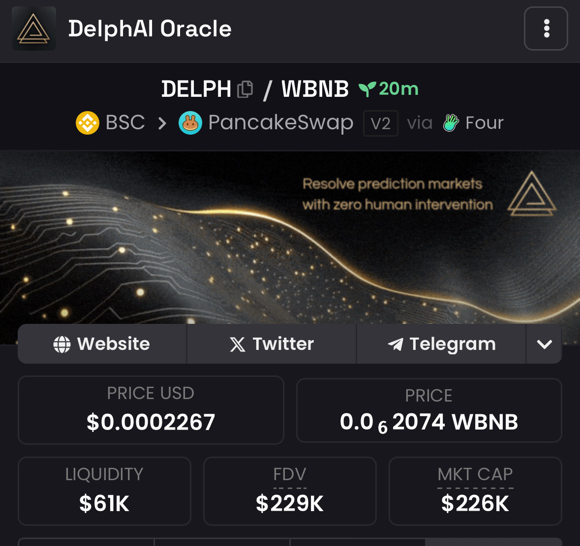michyexe's tweet image. New oracle launched !!!!!
Aped $DELPH
Send it millions.
You missed a lot of oracle projects ! Don't miss this 💀
CA : 0xFa789bb7b3133Fd6454F1673D07dcA59654e4444