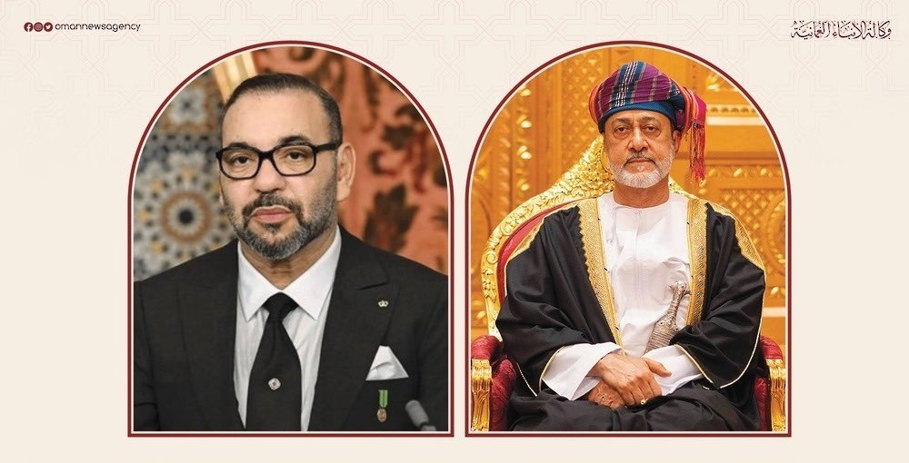 جلالة السلطان المعظم /حفظه الله ورعاه/ يبعث برقية تهنئة إلى أخيه جلالة الملك محمد السادس ملك المملكة المغربية، بمناسبة فوز المنتخب المغربي ببطولة كأس العالم للشباب ٢٠٢٥م.

#العُمانية