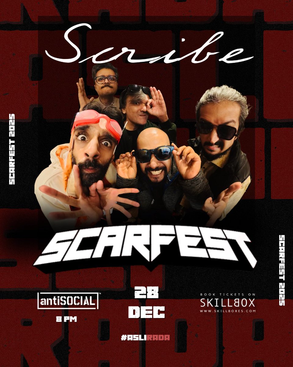 scribecore's tweet image. Scarfest | AntiSocial, Mumbai | 28th December, 2025!